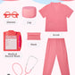 Gleamkid Doctor Costume For Kids Scrubs With Accessories,7Pcs Toddler Halloween Costume For Boy Girls