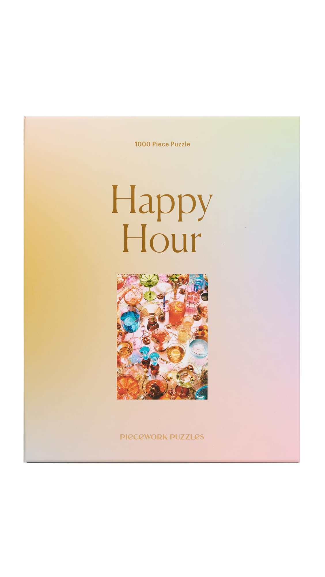 Piecework Puzzles Womens Happy Hour Puzzle, Multi, One Size