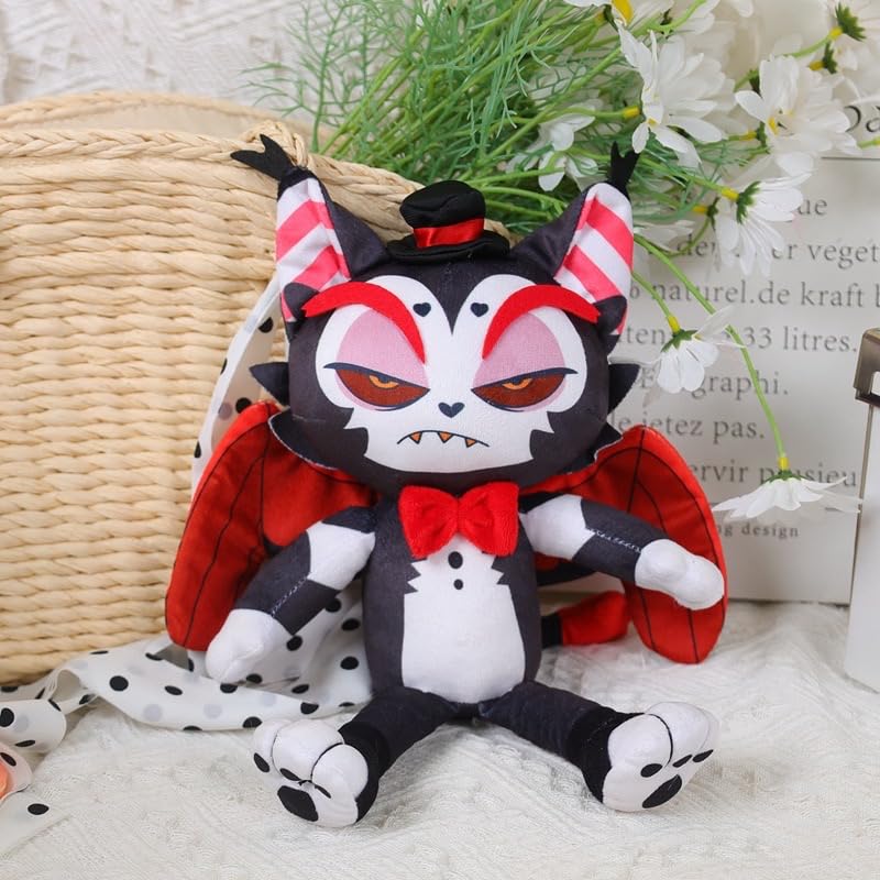 Nultse 2024 Hazbin Hotel Plush Doll, Soft Husk Character Toy for Kids & Adults, Perfect Gift for Cartoon Game Lovers