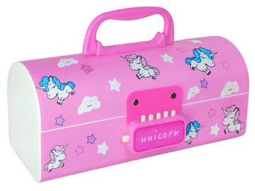 Funblast Kids Pen Box Multi-Layer Suitcase Style Password Lock Pencil Case For Kids, Boys, Girls, Stationary Organizer Case For