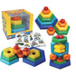 Hexacus Stacking Toy Set With 12 Pieces, Stem Learning Toy