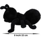 COSGOO Cute 9 Inch Stuffed Fuzzy Ant Animal Plush Toys Fluffy Ant Plushie Doll Gift for Kids and Lovers in Birthday  Thanksgiving Day  Christmas  Valentine's Day...- Black