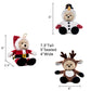 My Oli 7' Plush Christmas Stuffed Animal Teddy Bears 3 Pack Christmas Plush Toys: Santa, Reindeer And Snowman With Flippable Hats For Kids Christmas Hanging Plush Decorations