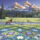 Ravensburger Mountain Quiltscape 300 Piece Large Format Jigsaw Puzzle for mature-themeds - 16788 - Every Piece is Unique  Softclick Technology Means Pieces Fit Together Perfectly