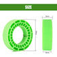 Injora 4Pcs Silicone Rubber Inserts For 64 * 24Mm 1.3'' Tires(Green)