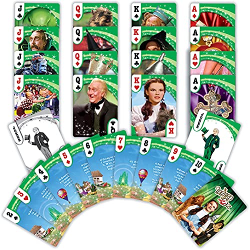 Masterpieces Officially Licensed Wizard Of Playing Cards - 54 Card Deck For Adults