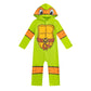 Nickelodeon Teenage Mutant Ninja Turtles Michelangelo Boys Hooded Coverall For Toddlers And Big Kids