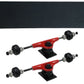Havoc Trucks Havok Skateboard Trucks, Wheels, Bearings, Grip, Hardware Truck Package (Red, 5.0 (7.63))