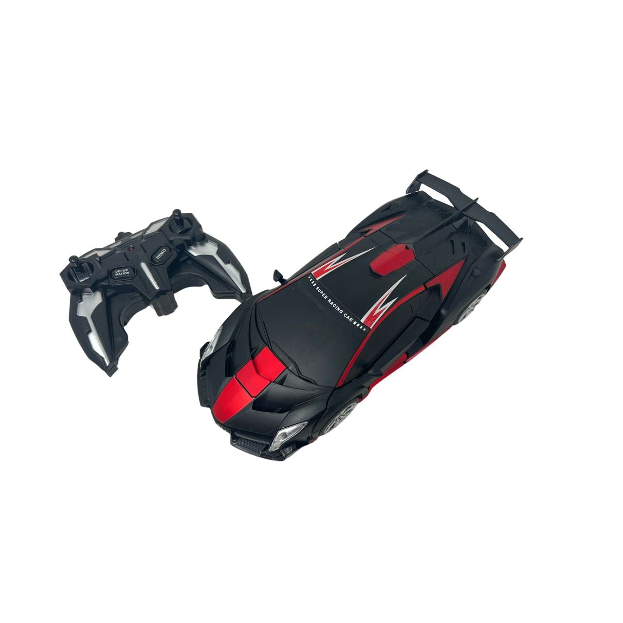 Shnrasar Transform Car Robot, Remote Control Car, One Button Deformation To Robot, 2.4Ghz 1:18 Scale, Red, Boys Toys Gifts 6+