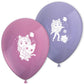 Procos Gabbys Dollhouse Printed Latex Balloons (8pk - 4 pink 4 purple)