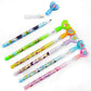 Tiny Mills 24 Pcs Ice Cream Multi Point Stackable Push Pencil Assortment with Eraser for Ice Cream Birthday Party Favor Prize Ca