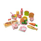 ILSMYSUTRA Wooden Play Toy Food Set Kitchen Toy Cooking Toy Food Toys for Children Kids Dinner|Toys for Baby|Developmental Baby 