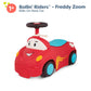 B. Toys – Push Cartoy – Ride-On Race Car –Walker Toy - Handle & Storage Space – Lights, Songs & Sounds – 1 Year + – Rollin' Riders - Freddy Zoom