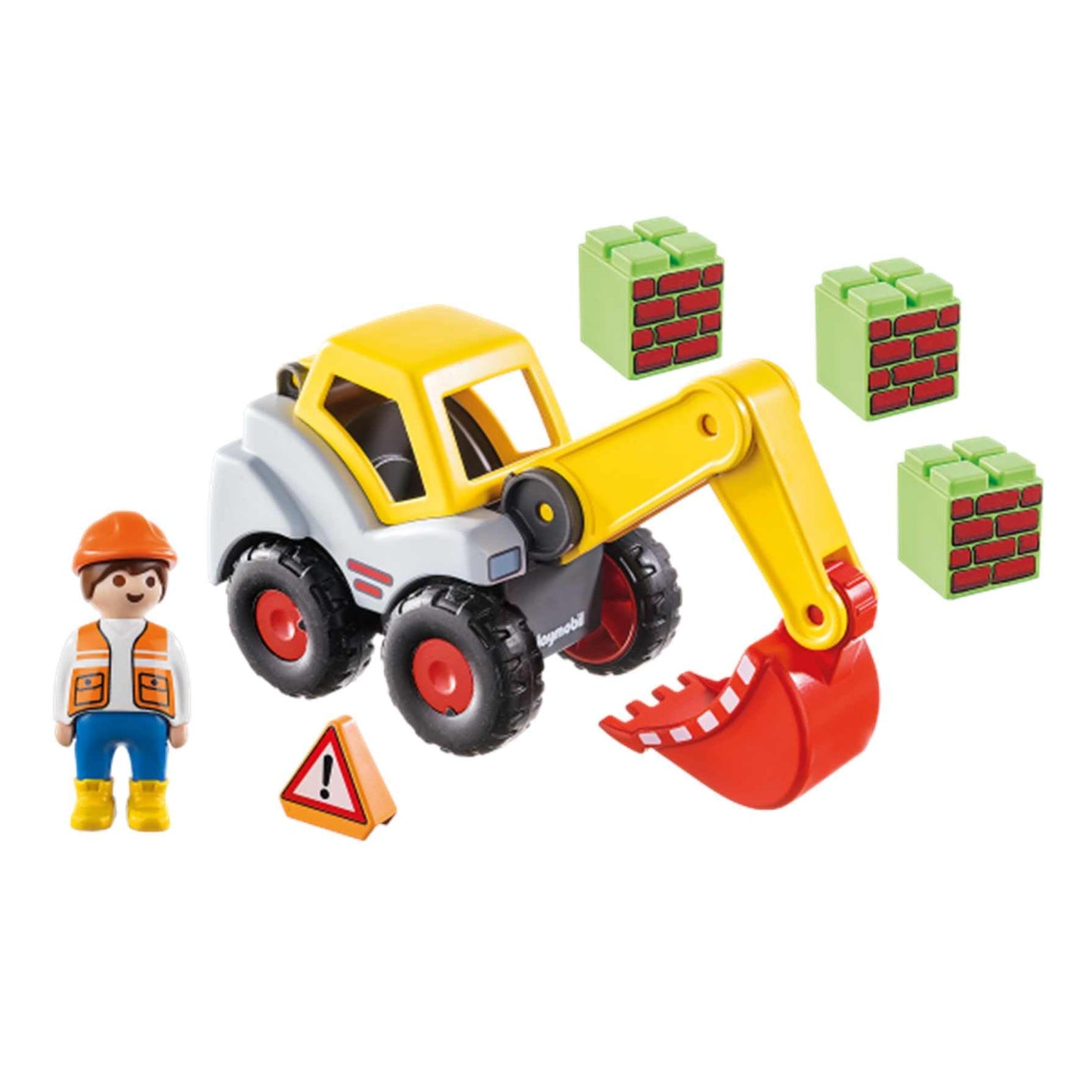 Playmobil 1.2.3 Shovel Excavator