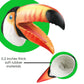 Gemini&Genius Toucan Hand Puppet For Kids Swimming Pool Beach Bathing Toys Soft Rubber Realistic Birds Puppets Action Figure Wil