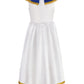 Relibeauty Egyptian Costume Kids Girls Halloween Pharaoh Costume For Girls, 120 White