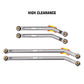 INJORA High Clearance Front 4 Links Set for SCX24 Gladiator Dodge Power Wagon 1/24 RC Crawler Car Axial, 8PCS (Grey)