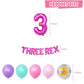 Mpanwen Girl Dinosaur Birthday Party Decorations, Three Rex Pink Dinosaur Dino Party Supplies For Girls Baby - Banner, Cake, And