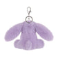 Apricot Lamb Cute Toys Plush Purple Bunny Rabbit Stuffed Animal Soft Keychain For Kids Bag, Purse, Backpack, Handbag (Purple Bunny，4.7 Inches)
