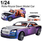 EROCK New Version -Exquisite car Model 1/24 Rolls-Royce Dawn Model Car,Zinc Alloy Pull Back Toy car with Sound and Light for Adu