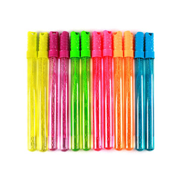 Novelinks 4Oz Big Bubble Wands 12 Pack - 14 Blow Bubbles Solution Bubble Blowing Summer Toy For Party Favor Outdoor Activity