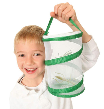 Insect Lore Mini Butterfly Habitat | Clear Mesh, Zipper, 8” Tall | Pop Up Folds Flat | Habitat For Most Insects