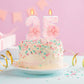 ElekFX Birthday Candles - Pink Bow Number 25 Cake Topper, 2.76" Wax Decoration for Birthday Party