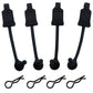 4Pack Rubber Body Clip Retainer Pull Tabs#AR390165 Compatible with Arrma 3S 4S Mega550 Vorteks Senton Granite Big Rock Typhon Ou