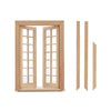 Dollhouse Accessories Miniature Windows 1: 12 Scale Furniture Window Frame Model 28 Panes Dollhouse Decoration Fiary Window Diy 