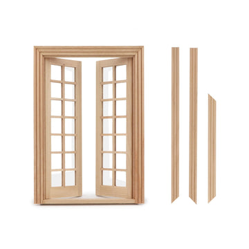 Dollhouse Accessories Miniature Windows 1: 12 Scale Furniture Window Frame Model 28 Panes Dollhouse Decoration Fiary Window Diy 