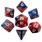 7-Set Mini: 10Mm: Rdbu W/Wh Numbers