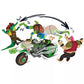 Teenage Mutant Ninja Turtles Ninja Kick Cycle with Exclusive Leonardo Figure, 4.5 Inch, Multi Color, Model 83431CO, Plastic