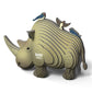 Eugy Rhino 3D Puzzle, 24 Piece Eco-Friendly Educational Toy Puzzles For Boys, Girls & Kids Ages 6+