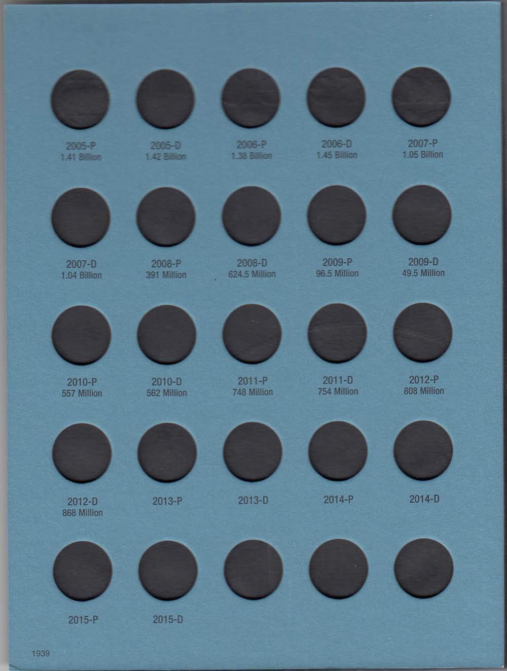Whitman Roosevelt Dime #3 Folder (2005+) #1939