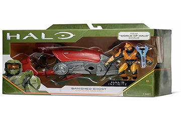 Halo 4 World of Halo  Figure and Vehicle - Banished Ghost with advanced Warlord