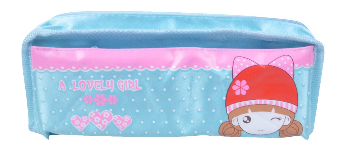Ritik Lovely Girl Pencil Pouch, 20 cm x 12 cm x 10 cm