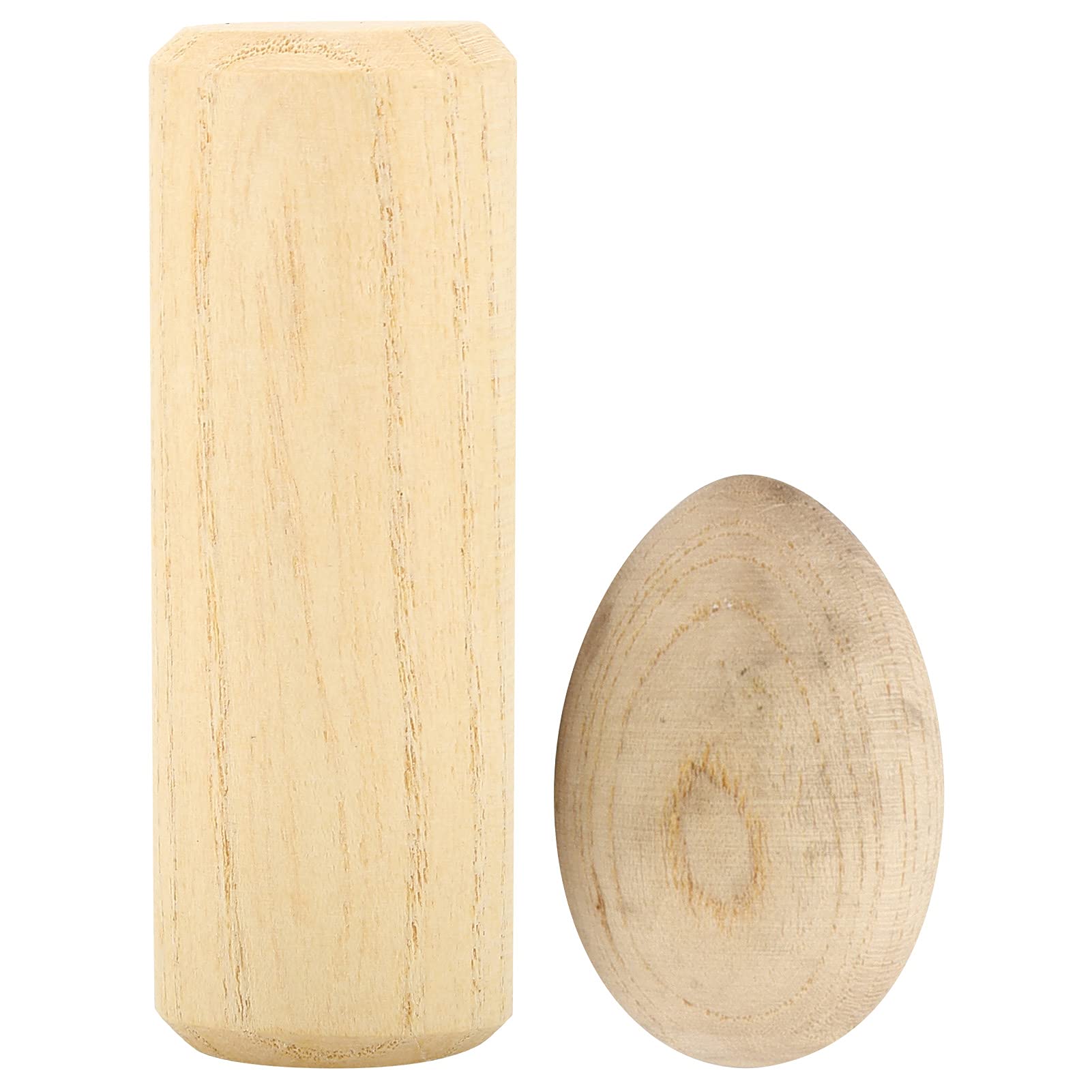Elbme Maracas Eggs, Music Learning Egg Creative Durable Wood Color For Music Enthusiast For Early Education Teaching Supplies Fo