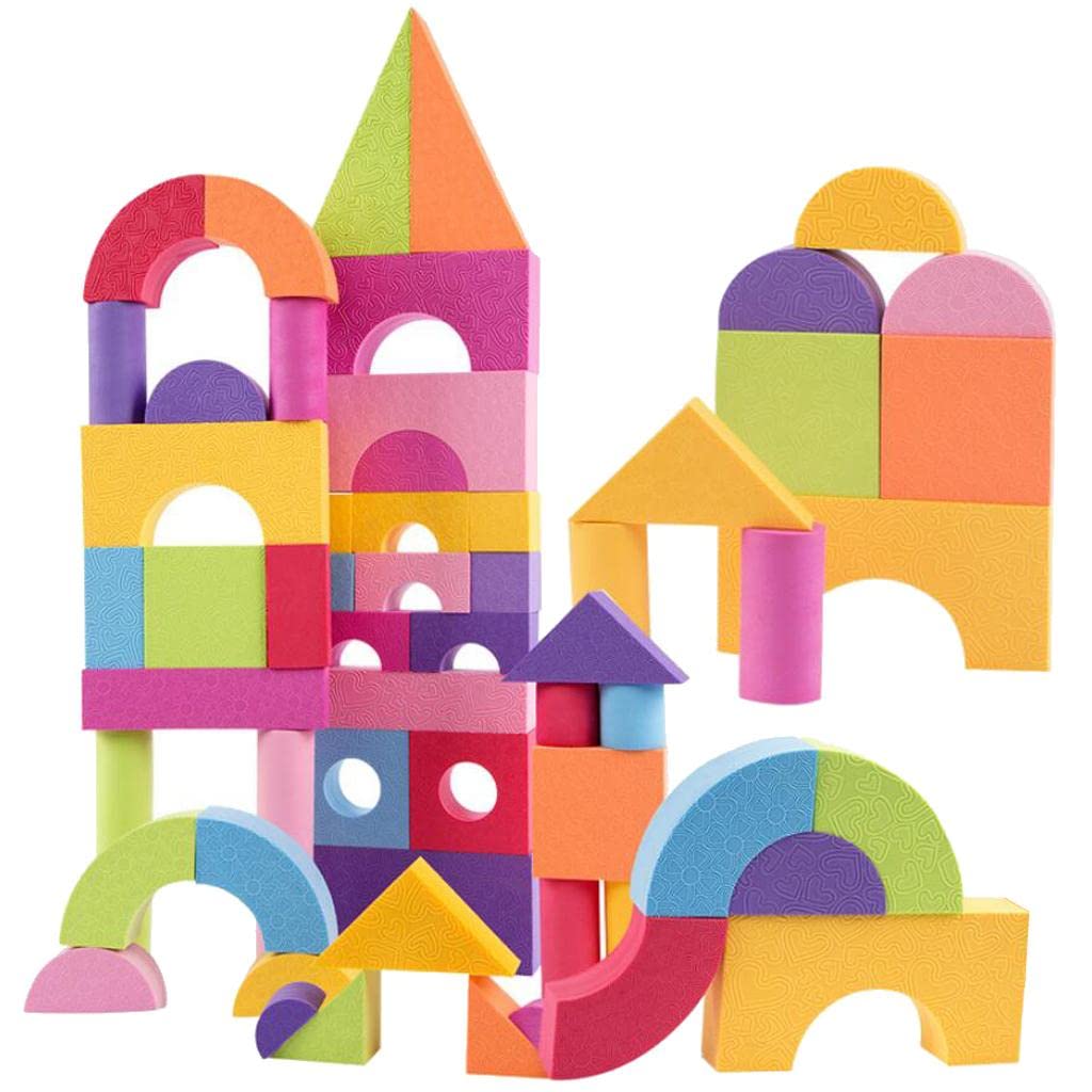 Calandis Set Of 50 Pieces Kids Eva Building Blocks Kid Educational Embled Toy