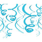 amscan Bright Blue Hanging Swirl Decorations (12ct)