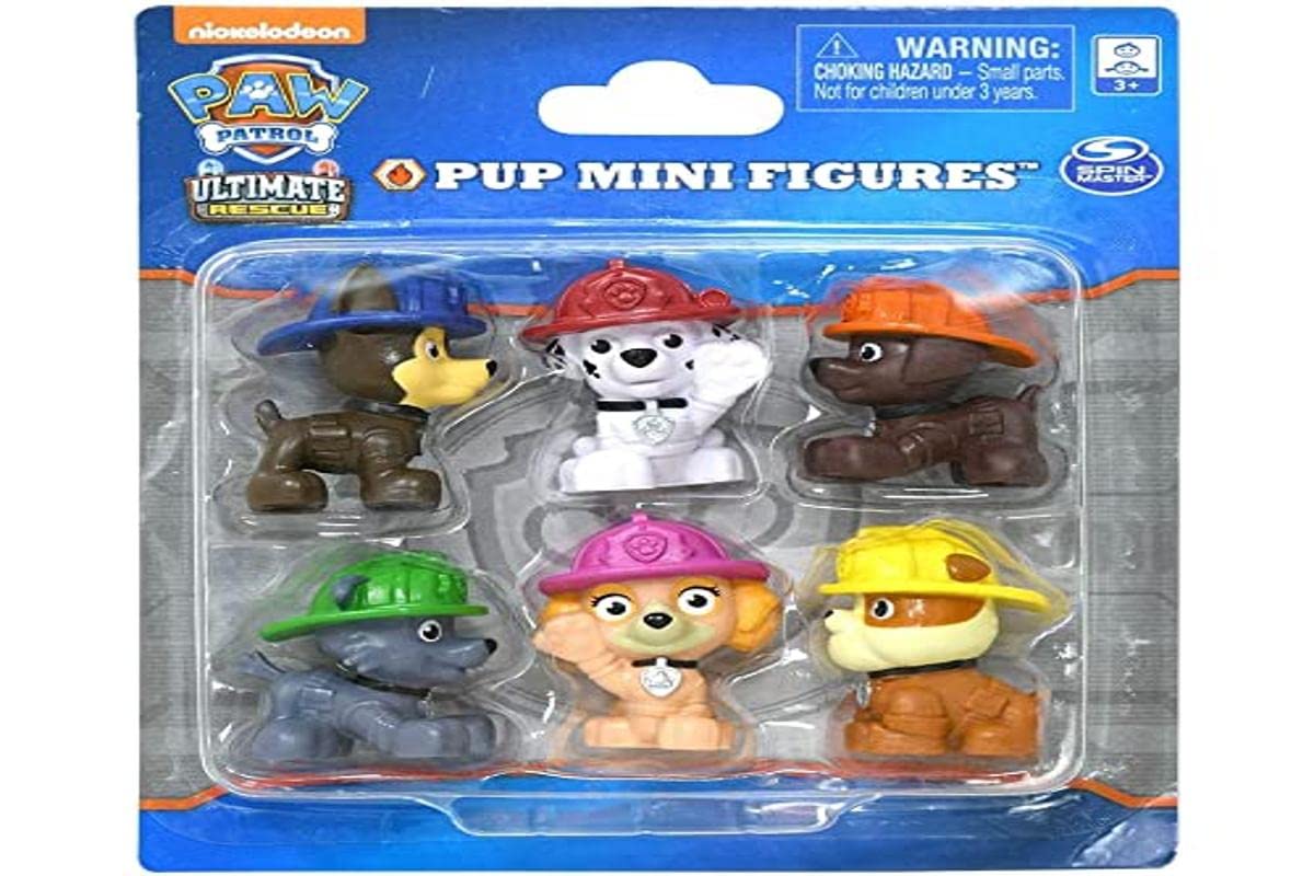 Paw Patrol Ultimate Rescue Pup Mini Figures - Multicolor, Plastic, Model 6054227