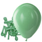 Bezente Sage Green Latex Party Balloons - 150 Pack 5 Inch Round Helium Dusty Green Olive Balloons For Birthday Graduation Baby S