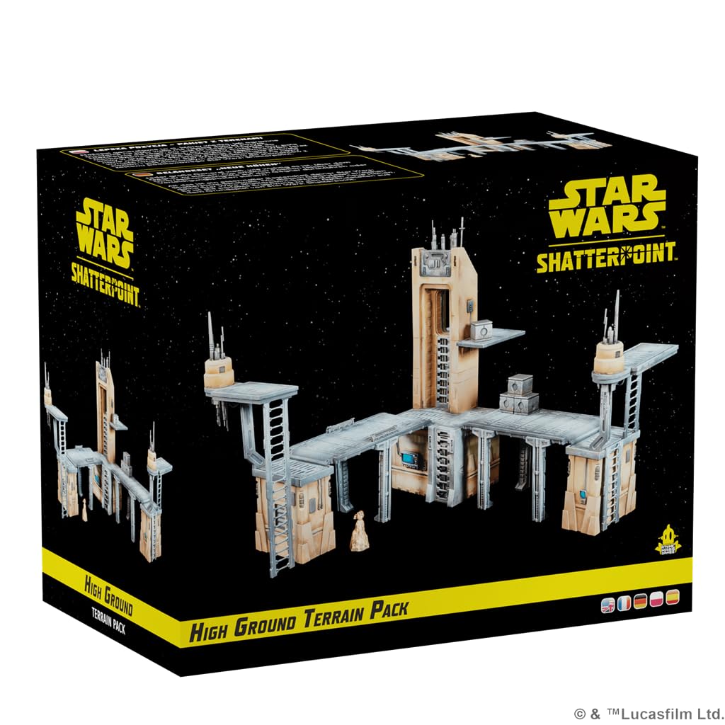 Star Wars Shatterpoint High Ground Terrain Pack - Elevate Your Battles With Iconic Terrain! Tabletop Miniatures Game, Ages 14+,