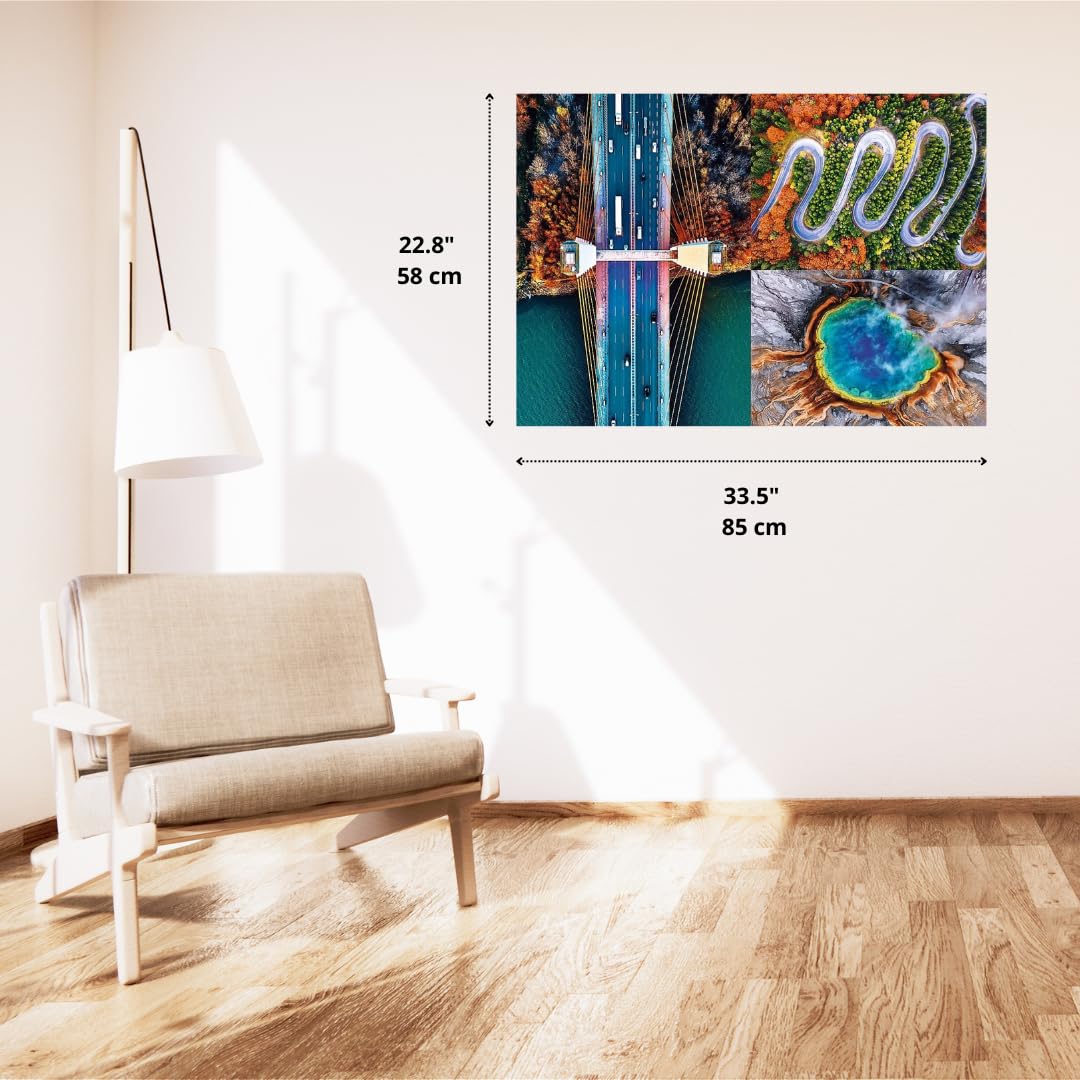 Trefl -1500 Pieces, Thickest Cardboard, Organic, ECO, Aerial Landscape, Collage, Entertainment for Adults and Children from 12 Y