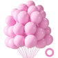 Lovestown 110Pcs Light Pink Latex Balloons, 12 Inch Pastel Pink Helium Balloons Party Balloons Arch With Ribbon For Engagement Birthday Baby Shower Wedding Gender Reveal Party Decorations