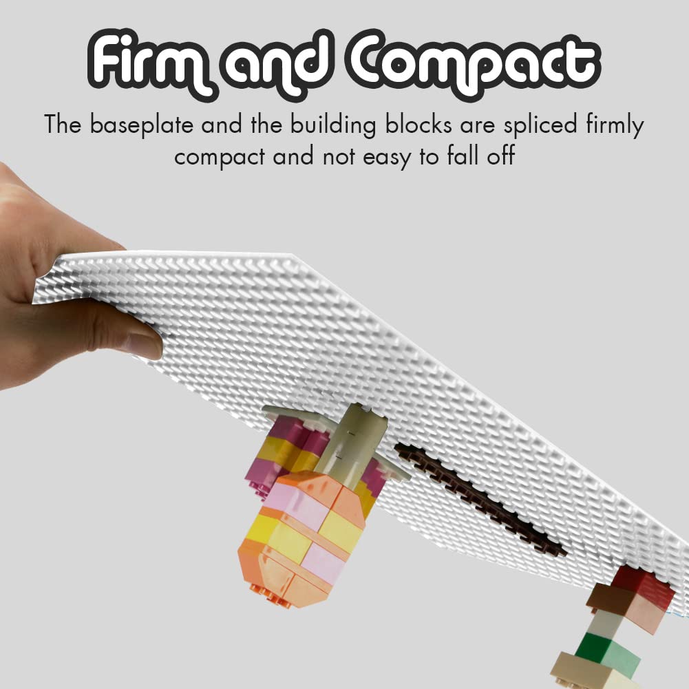 Lekebaby Classic Baseplates Building Base For Building Bricks 100% Compatible With Major Brands-Baseplate 10'' X 10'', Pack Of 6