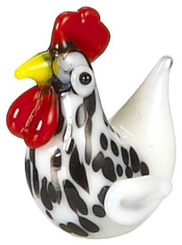 Ganz Mini Glass Animal- Hen (3/4 Inch Tall)