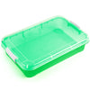 Madzee 15-Inch Portable Sensory Bin Play Tray, Green Plastic with Lid, Model MT7384, Ideal for Water, Sand, Beads and More