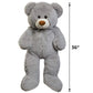 Hollyhome Big Teddy Bear Large Teddy Bear Stuffed Animal Birthday Valentines Day Plush For Kids And Girlfriend 36 Inch Gray