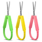 Sokoweii Loop Scissors for Toddlers, 5 Inch Adaptive Design, Right and Lefty Support, Easy-Open Squeeze Handles 3 Pcs -Like New