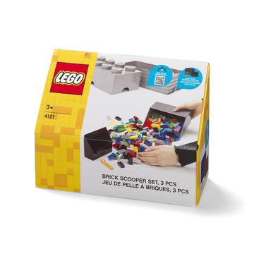 Room Copenhagen Lego Brick Scooper Set - Easy Clean Up For Building Blocks And Other Toys - 1 Large Dark Stone Gray Scoop 7.63 X
